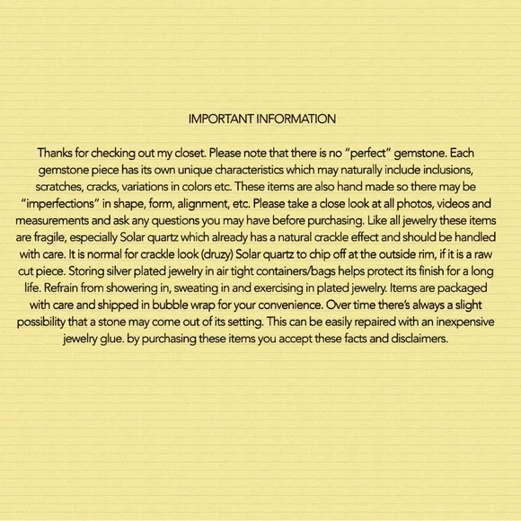 925 Yellow Lace Agate 💛 Triplet Opal Gemstone Necklace - Picture 5 of 5